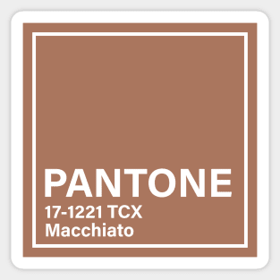 pantone 17-1221 TCX Macchiato Sticker